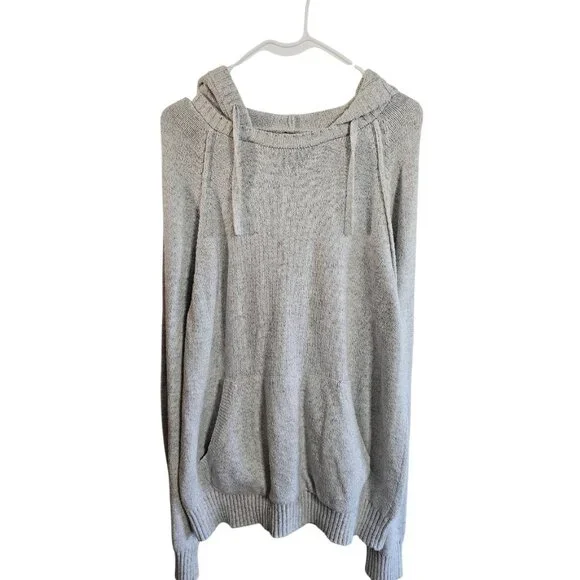 Goodfellow Co Men’s Large Gray Knit Pullover Hoodie Sweater Casual Preppy Cozy - Picture 2 of 7
